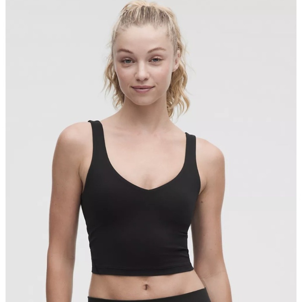 Lululemon Align Ribbed Tank Top V-Neck Cropped Size 4